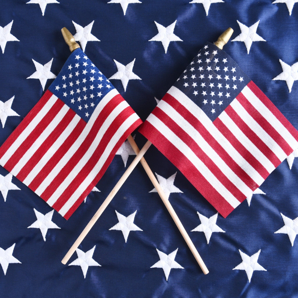 American Flag on a Staff - Made in the USA - Made in the USA