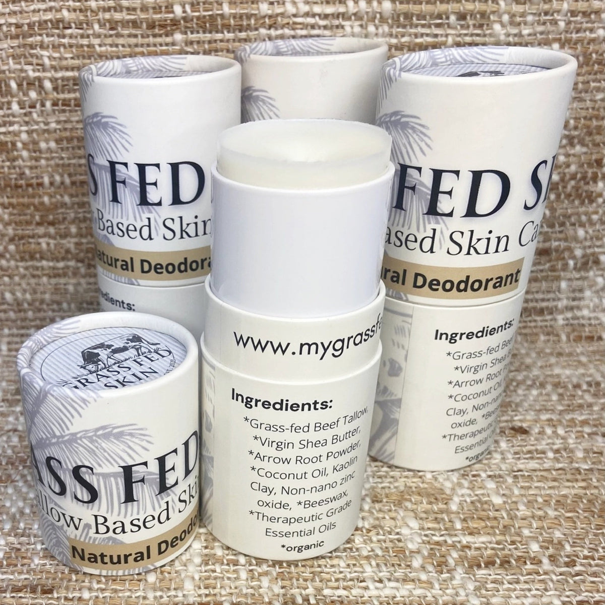 Grass Fed Skin Natural Deodorant - Made in the USA