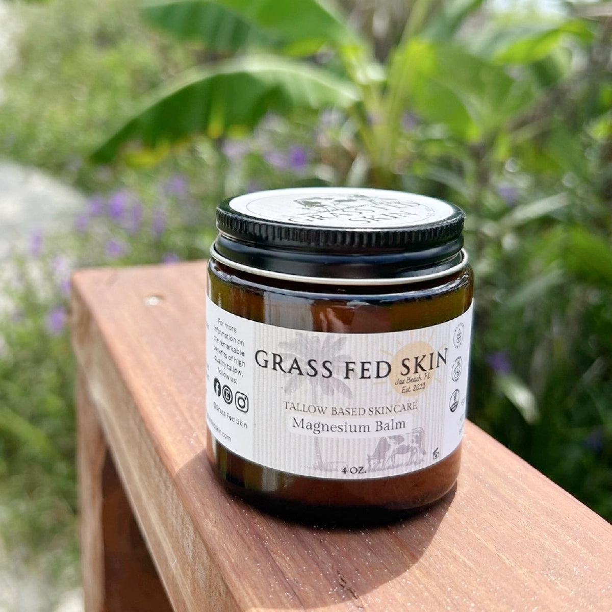 Grass Fed Skin Tallow Magnesium Balm - Made in the USA