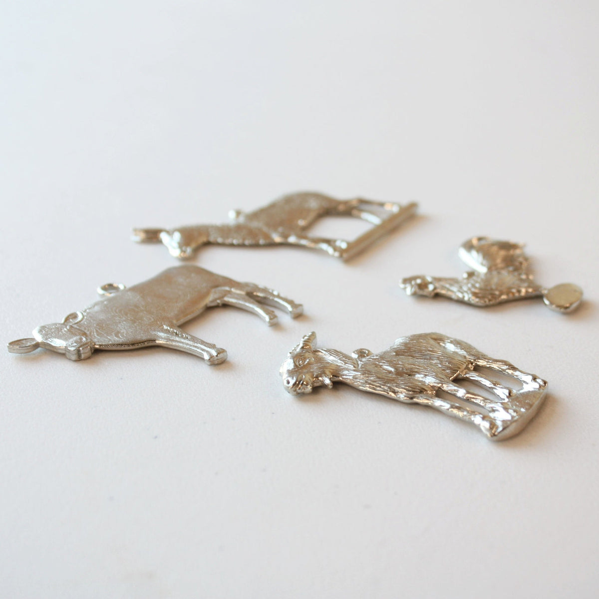 Pewter Cow Ornament - Made in the USA