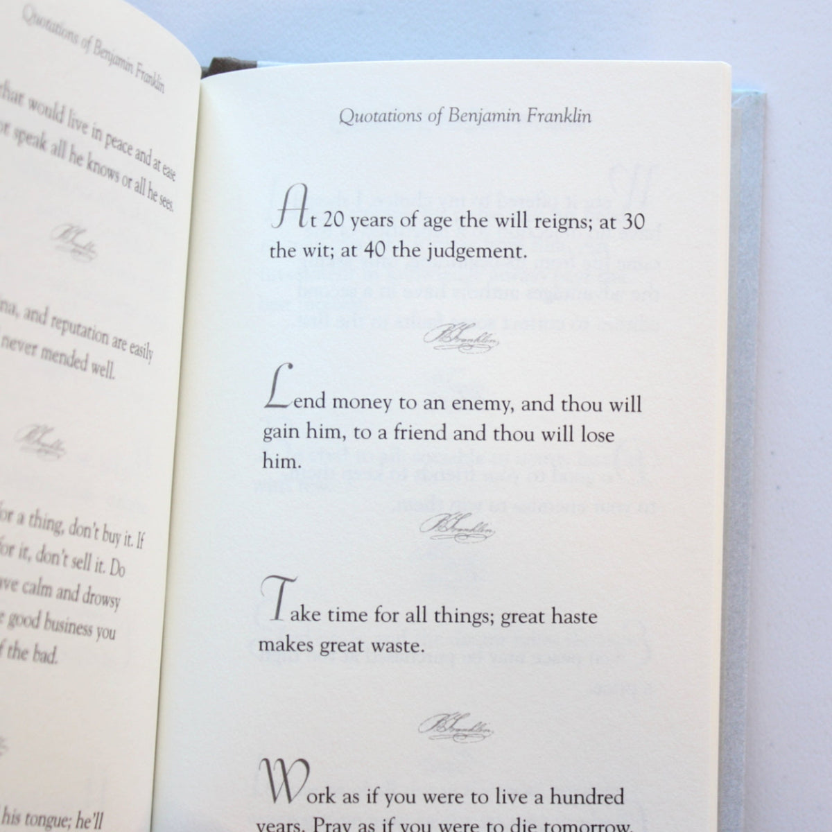 Quotations of Benjamin Franklin - Made in the USA