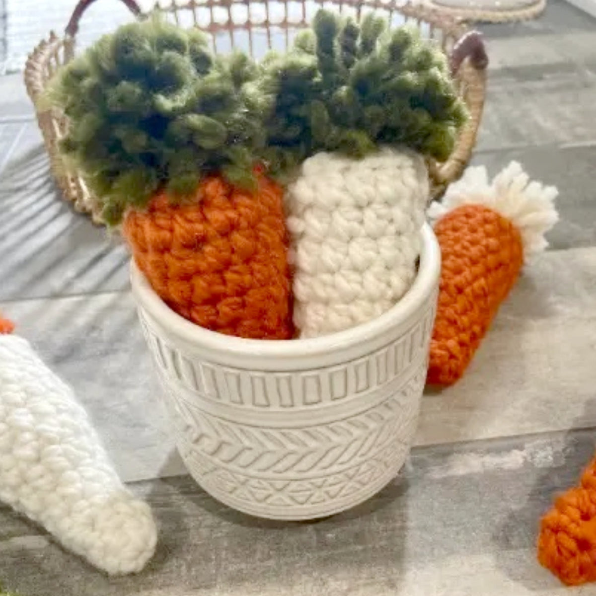 Crocheted Carrots - Made in the USA