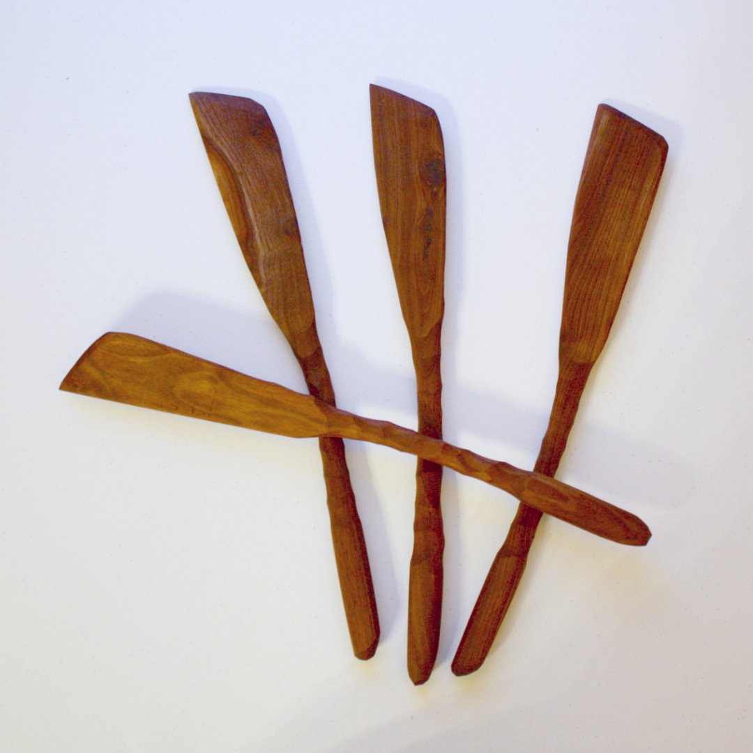Handmade Wood Spurtle - Made in the USA