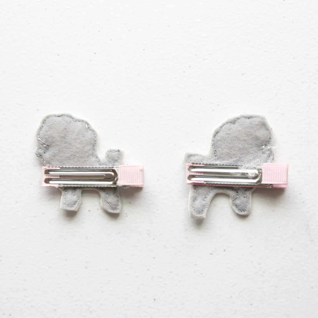 Hair Clips - Poodles - Made in the USA