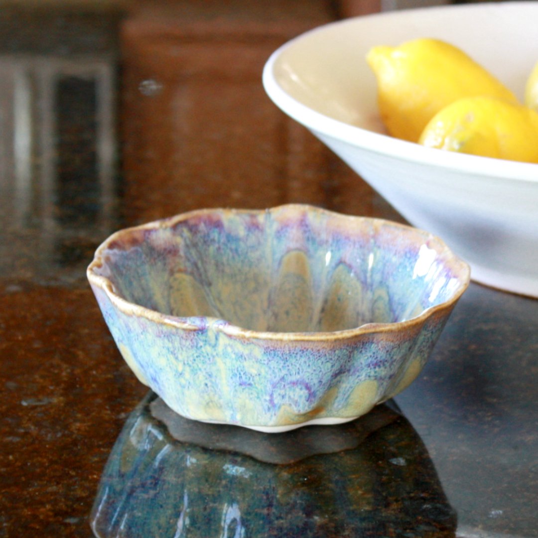 Stoneware Small Rippled Bowl - Made in the USA