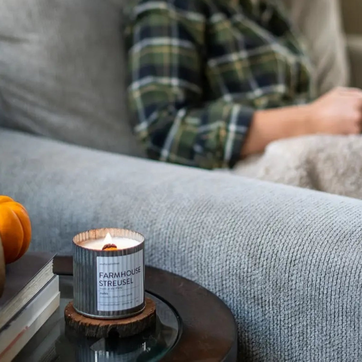 Wood Wick Soy Candle - Farmhouse Streusel - Made in the USA