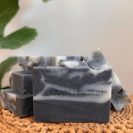 Grass Fed Skin Tallow Activated Charcoal Soap - Made in the USA