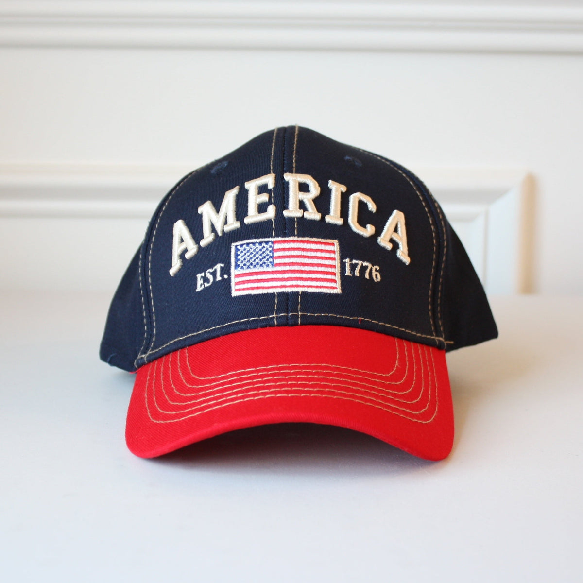 America Est 1776 Flag Hat - Made in the USA