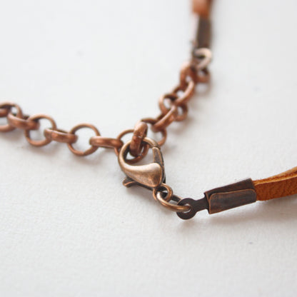 Aqua Terra Leather Cord Necklace - Made in the USA