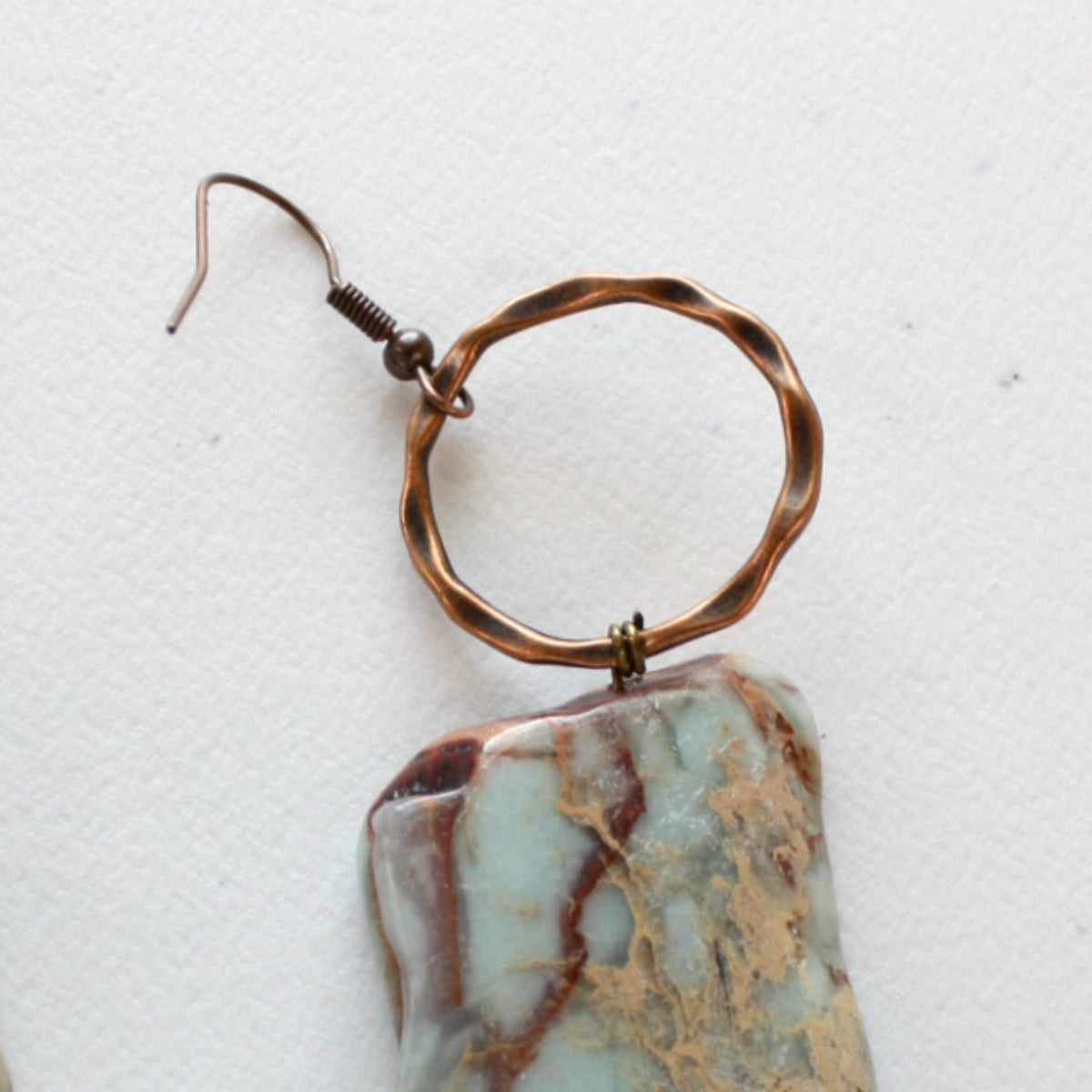 Aqua Terra Chunky Turquoise Earrings - Made in the USA