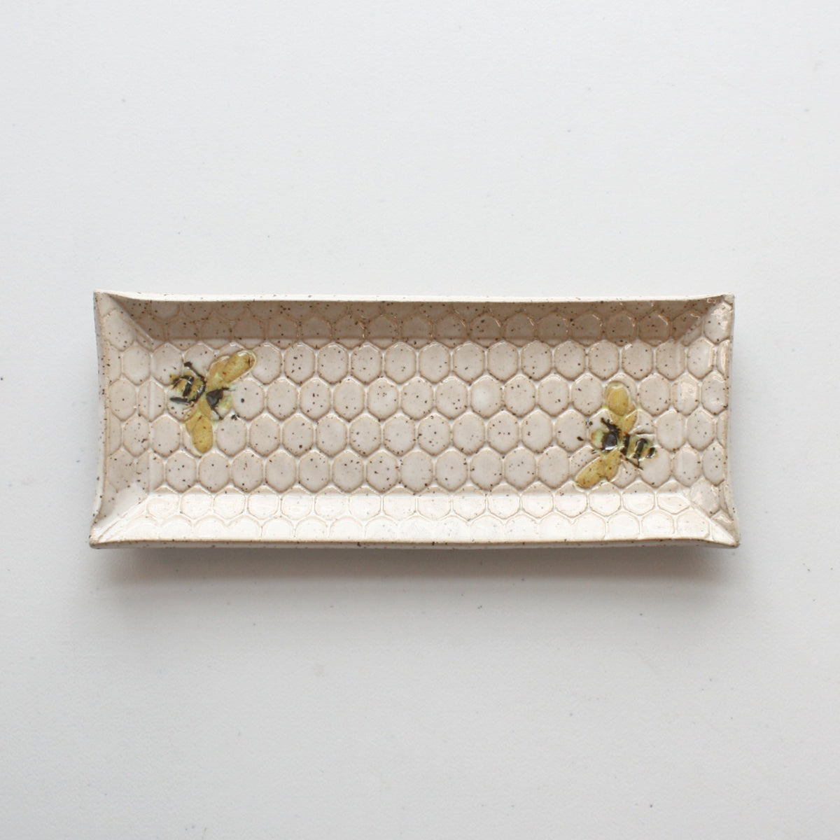 Bee Ceramic Butter Dish - Made in the USA