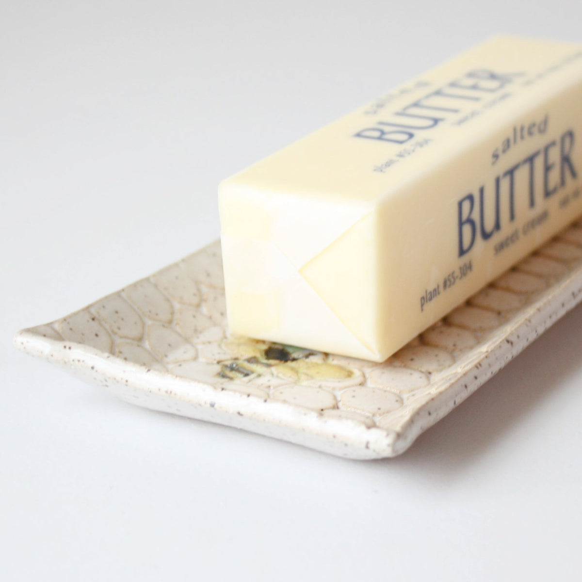Bee Ceramic Butter Dish - Made in the USA