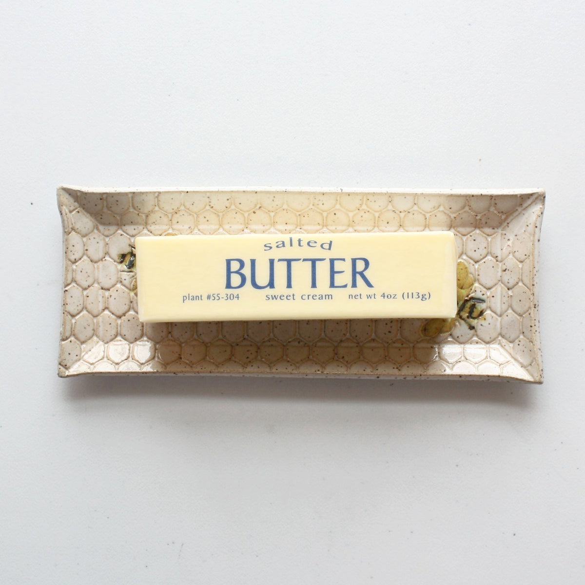 Strawberry Ceramic Butter Dish - Made in the USA