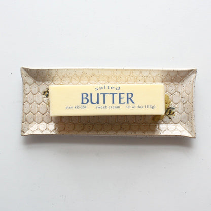 Strawberry Ceramic Butter Dish - Made in the USA