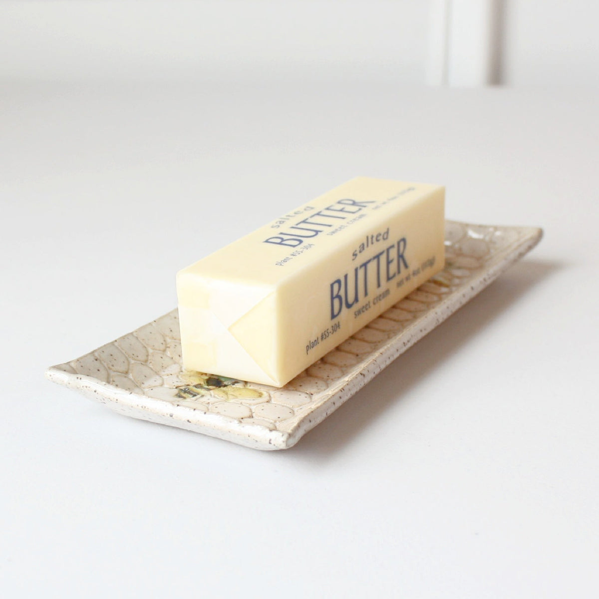 Bee Ceramic Butter Dish - Made in the USA