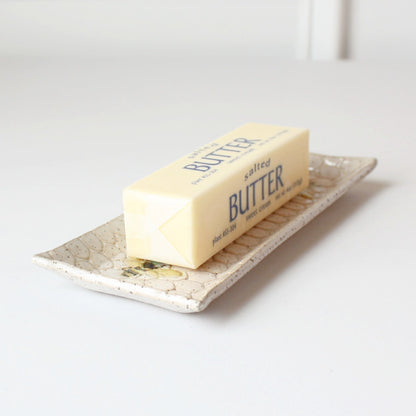 Bee Ceramic Butter Dish - Made in the USA