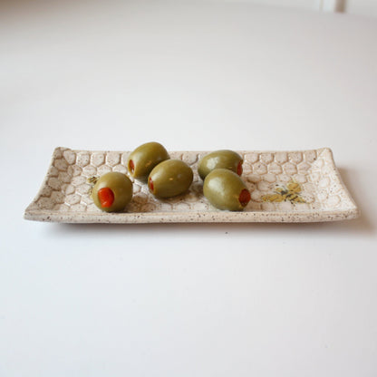 Bee Ceramic Butter Dish - Made in the USA