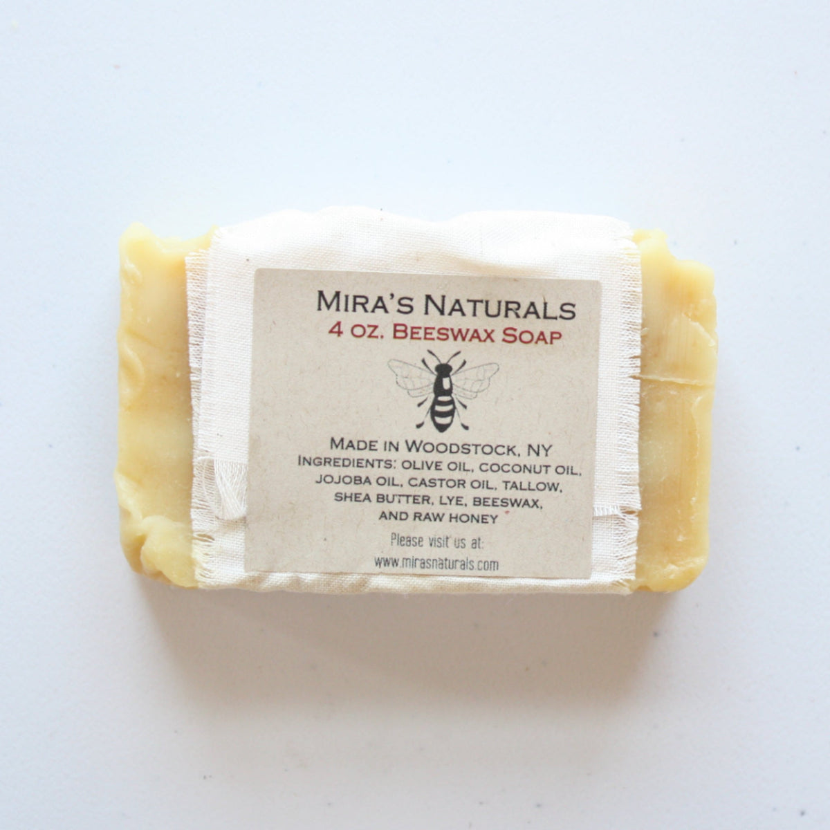Beeswax and Raw Honey Bar Soap - Made in the USA