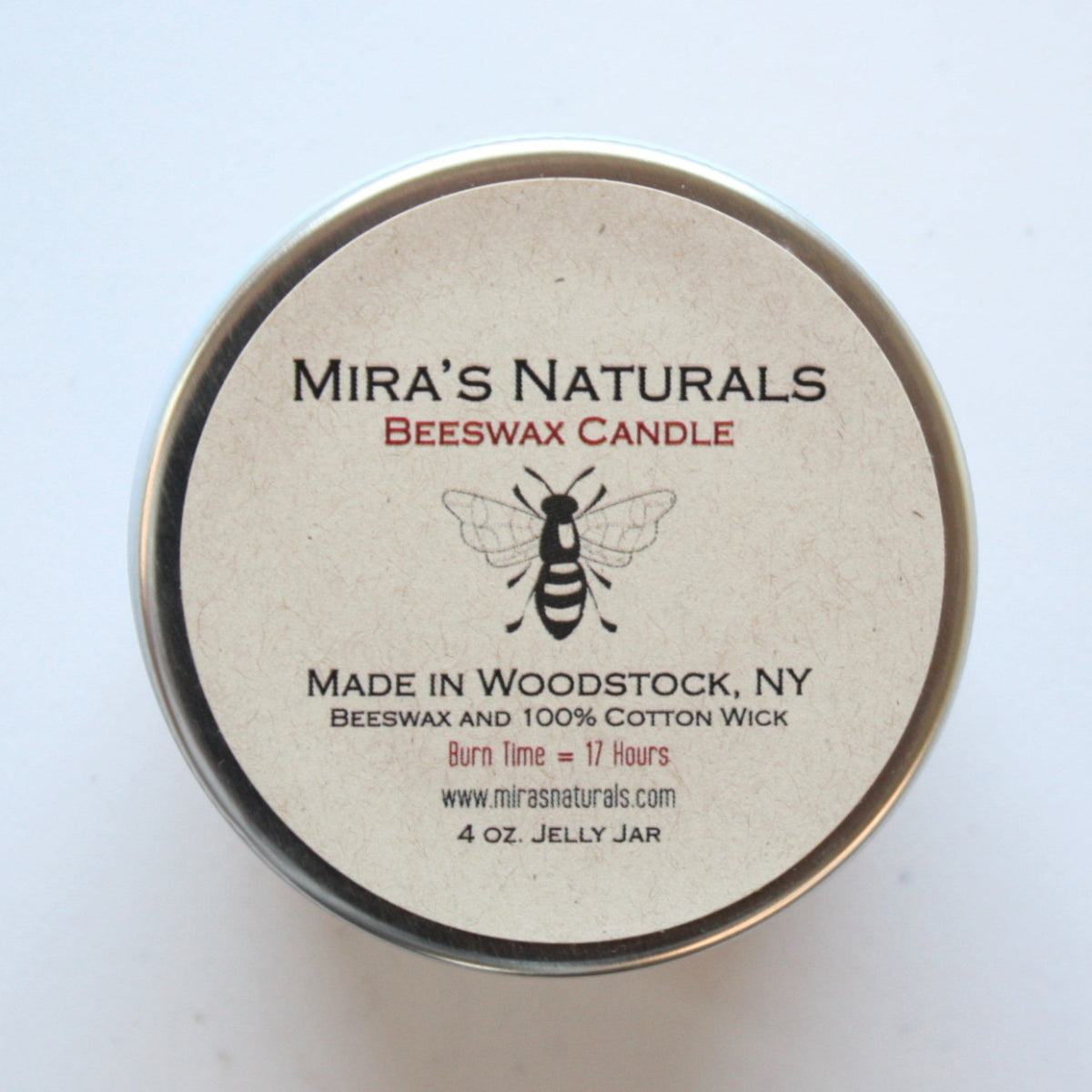 Beeswax Jar Candle - Made in the USA