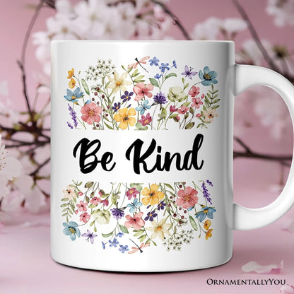 Be Kind Wildflowers Mug - Made in the USA