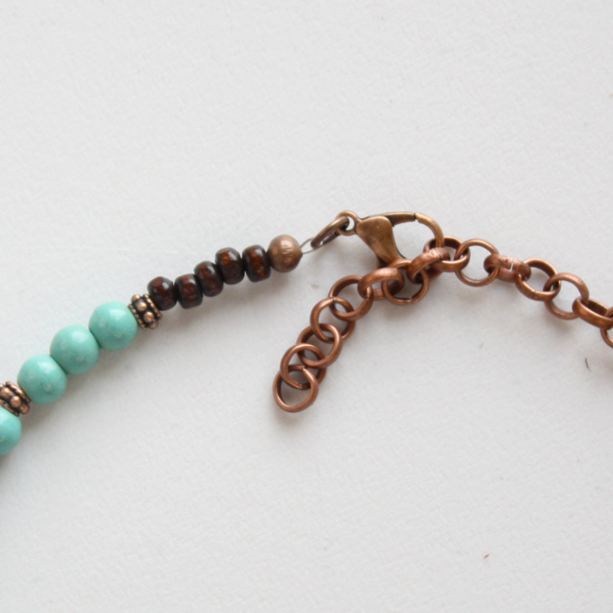 Blue Turquoise Choker Necklace - Made in the USA