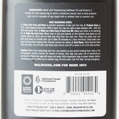 Walrus Oil - Cast Iron Oil - Made in the USA