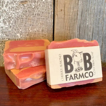Cherry Almond Handmade Goat Milk Soap - Made in the USA