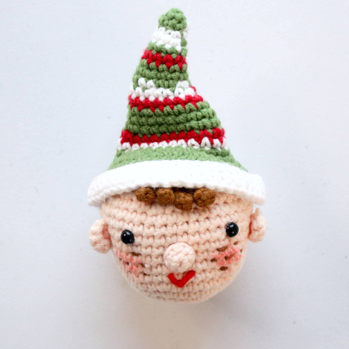 Crocheted Santa and Elf Christmas Decorations - Made in the USA
