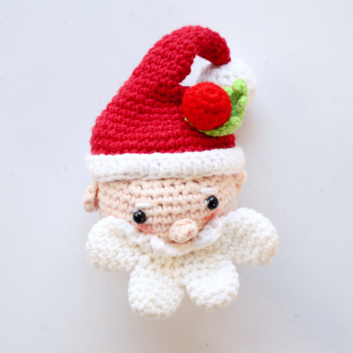Crocheted Santa and Elf Christmas Decorations - Made in the USA