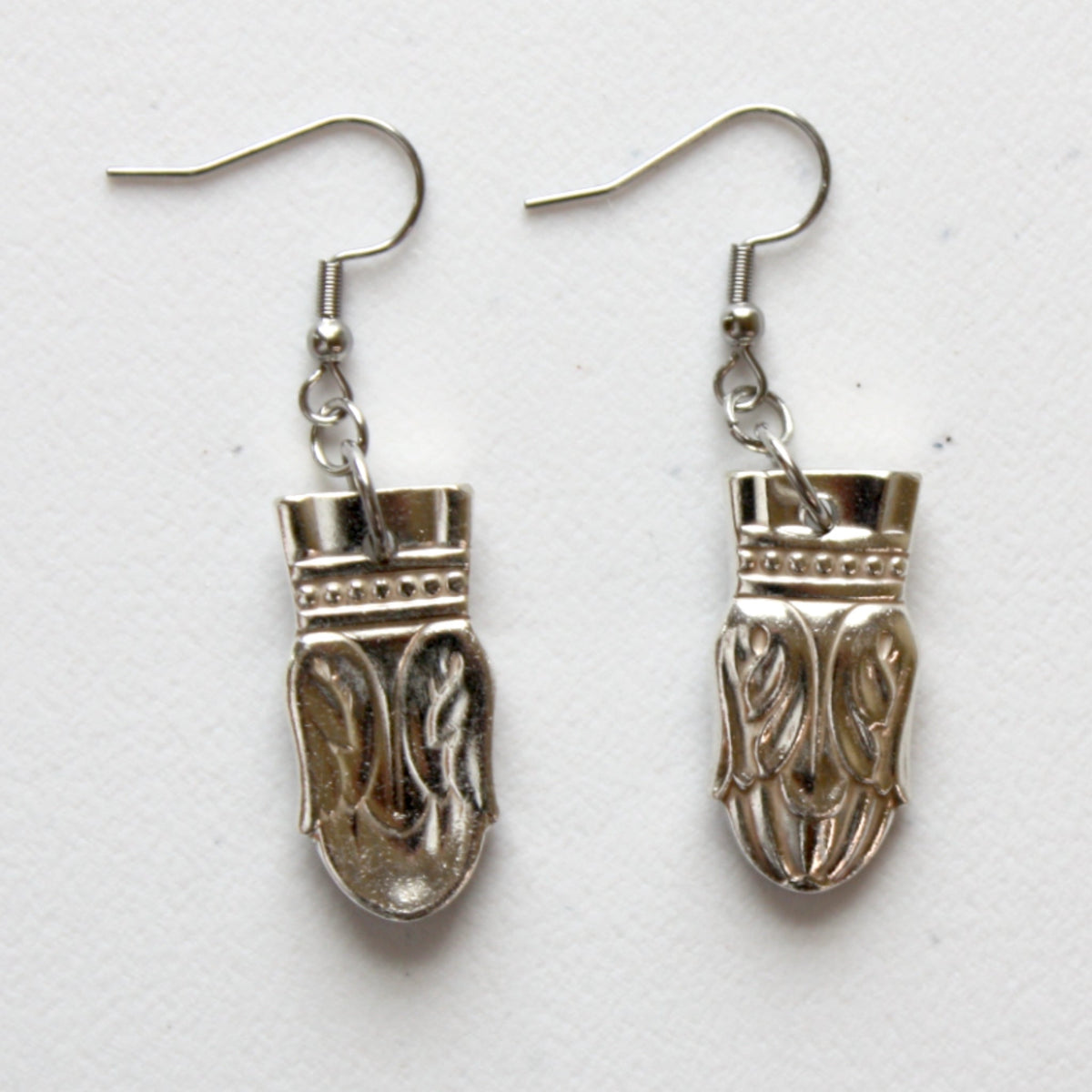 Vintage Flatware Earrings - Danish Princess - Made in the USA