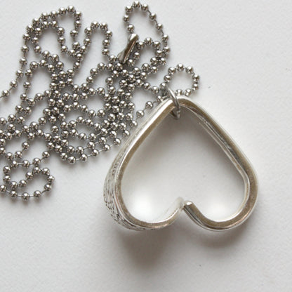 Vintage Flatware Pendant - Heart - Made in the USA