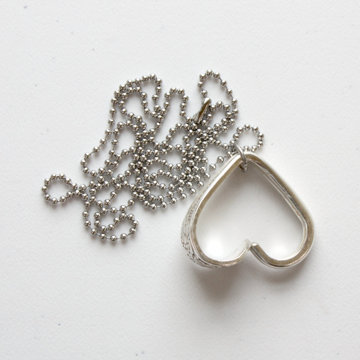 Vintage Flatware Pendant - Heart - Made in the USA