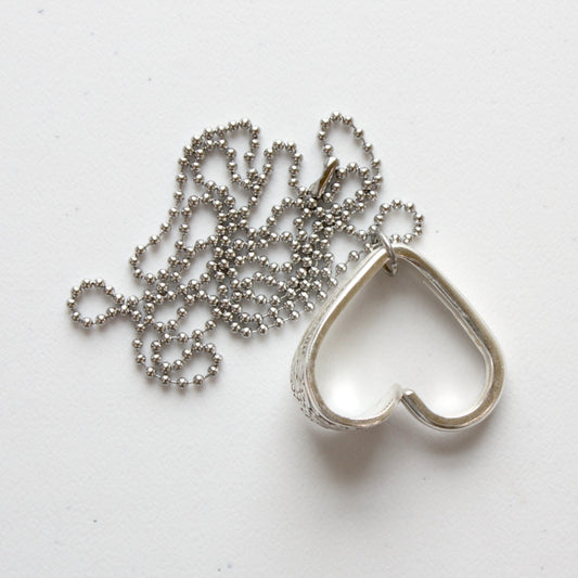 Vintage Flatware Pendant - Heart - Made in the USA