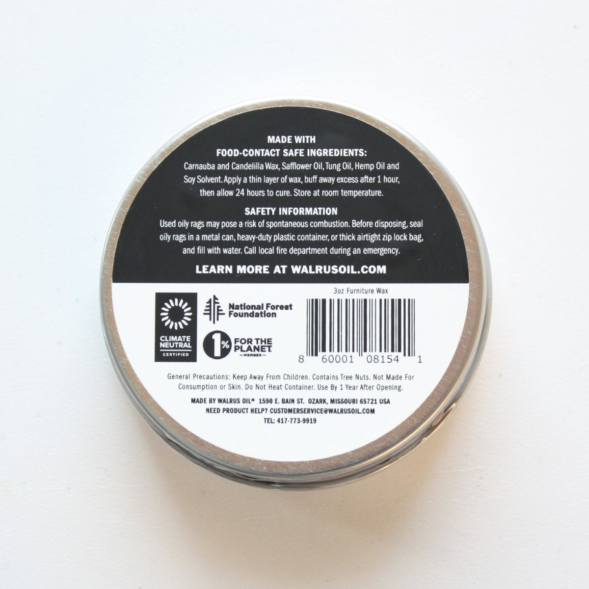 Walrus Oil - Furniture Wax - Made in the USA