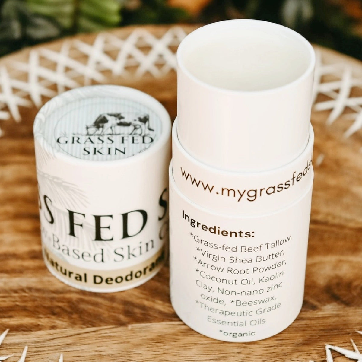 Grass Fed Skin Natural Deodorant - Made in the USA