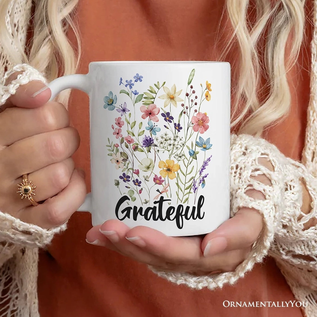 Grateful Wildflowers Mug - Made in the USA