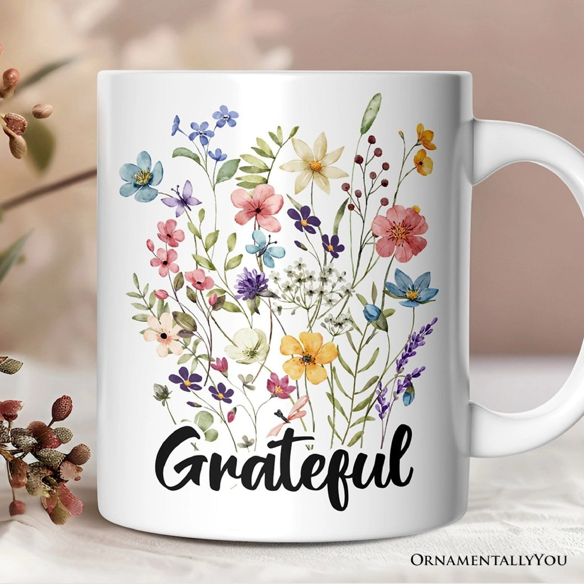 Grateful Wildflowers Mug - Made in the USA