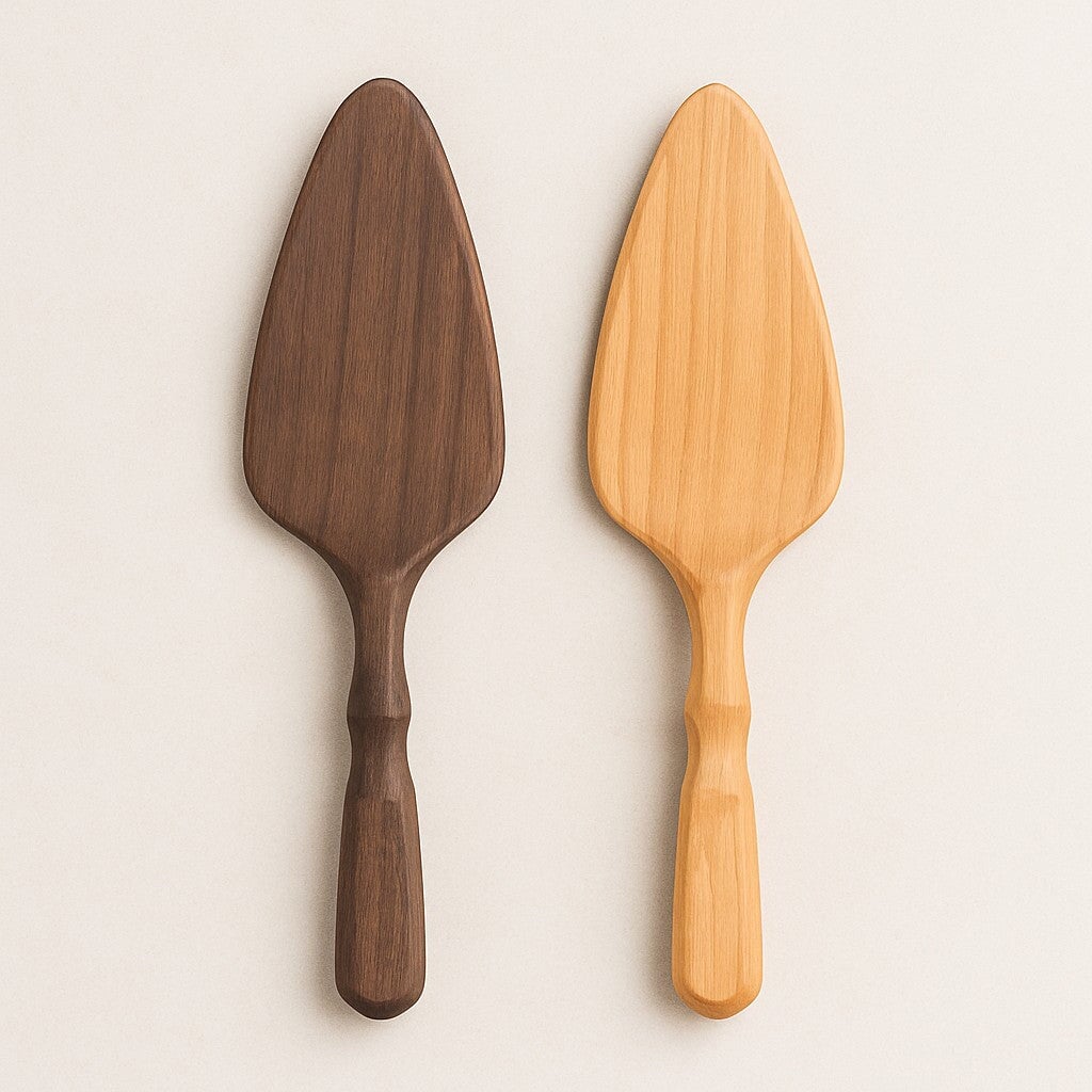 Handmade Wood Cake and Pie Server - Made in the USA