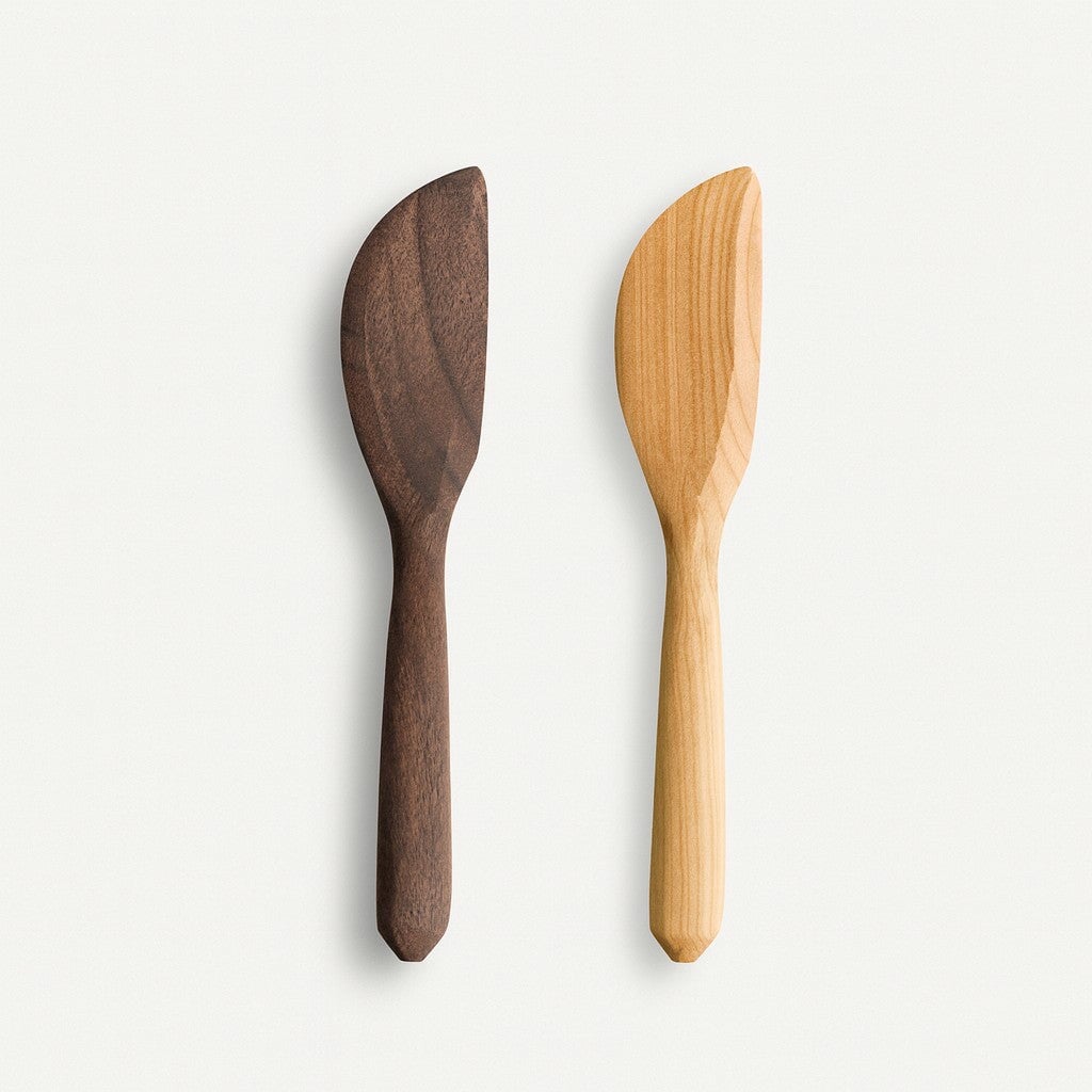 Handmade Wood Small Baking Spatula - Made in the USA