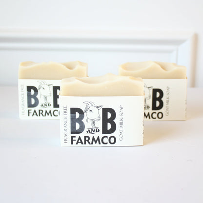Fragrance Free Handmade Goat Milk Soap - Made in the USA