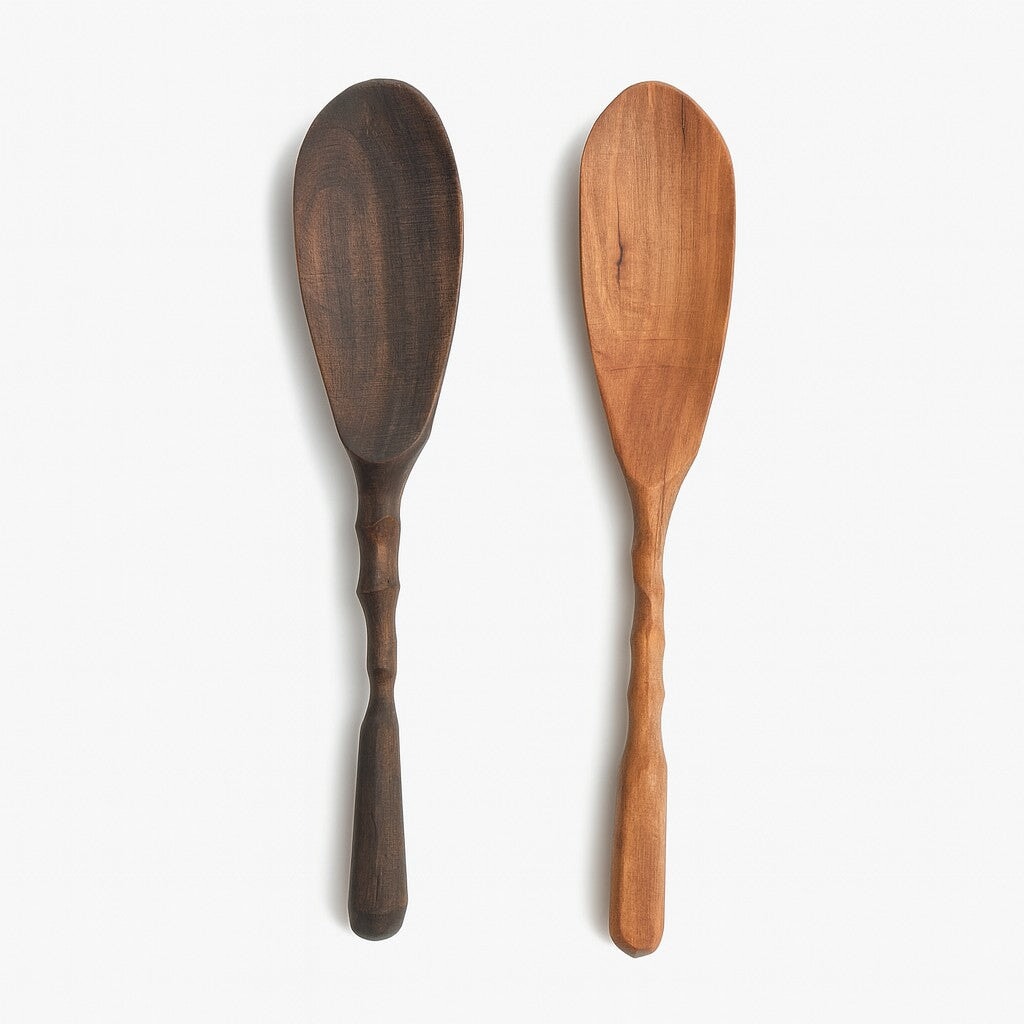 Handmade Wood Heavy Chef Spoon - Made in the USA