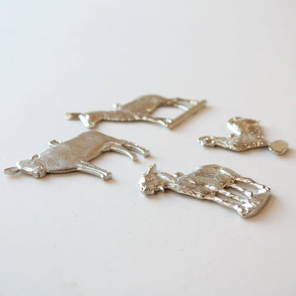 Pewter Donkey Ornament - Made in the USA