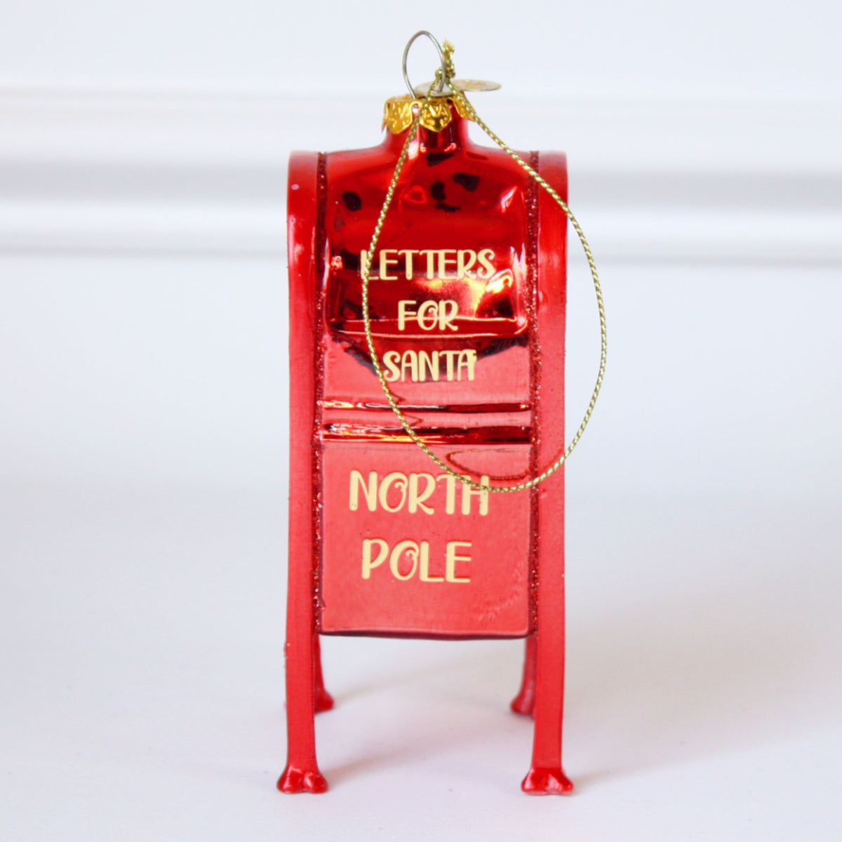 Letters for Santa Glass Christmas Ornaments - Made in the USA