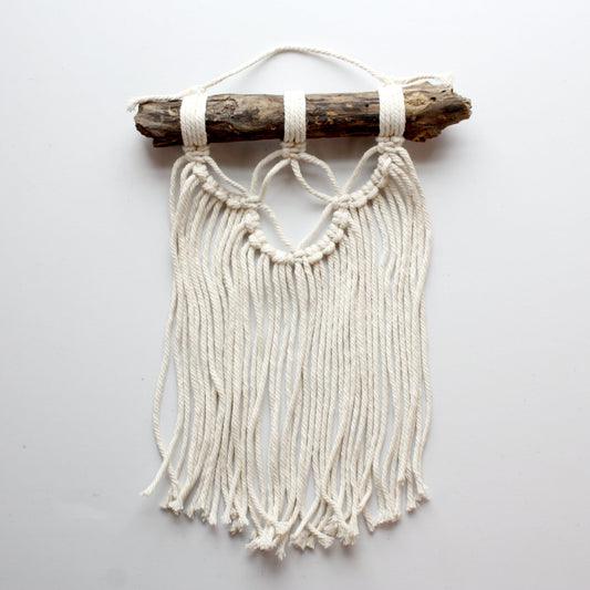 Macrame Boho Mini Wall Hanging - Made in the USA