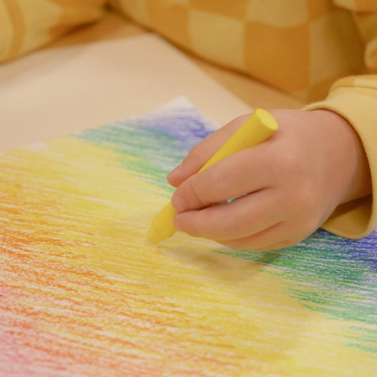 Organic Beeswax Crayons - 12 Color Sticks - Made in the USA