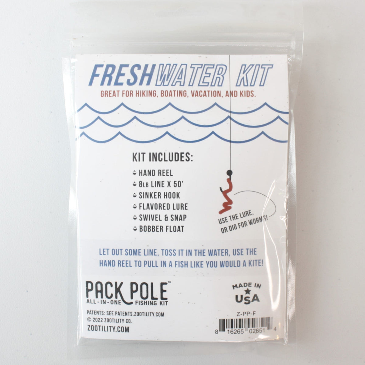 Pack Pole Emergency Fishing Kit - Made in the USA