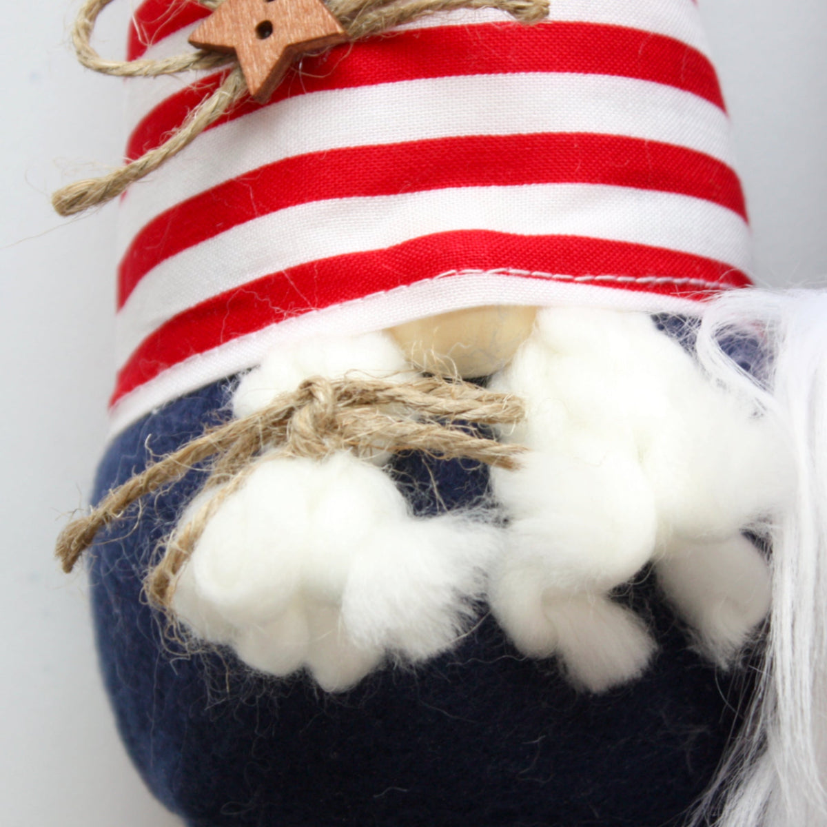 Pair of Handmade Patriotic Gnomes Couple - Made in the USA