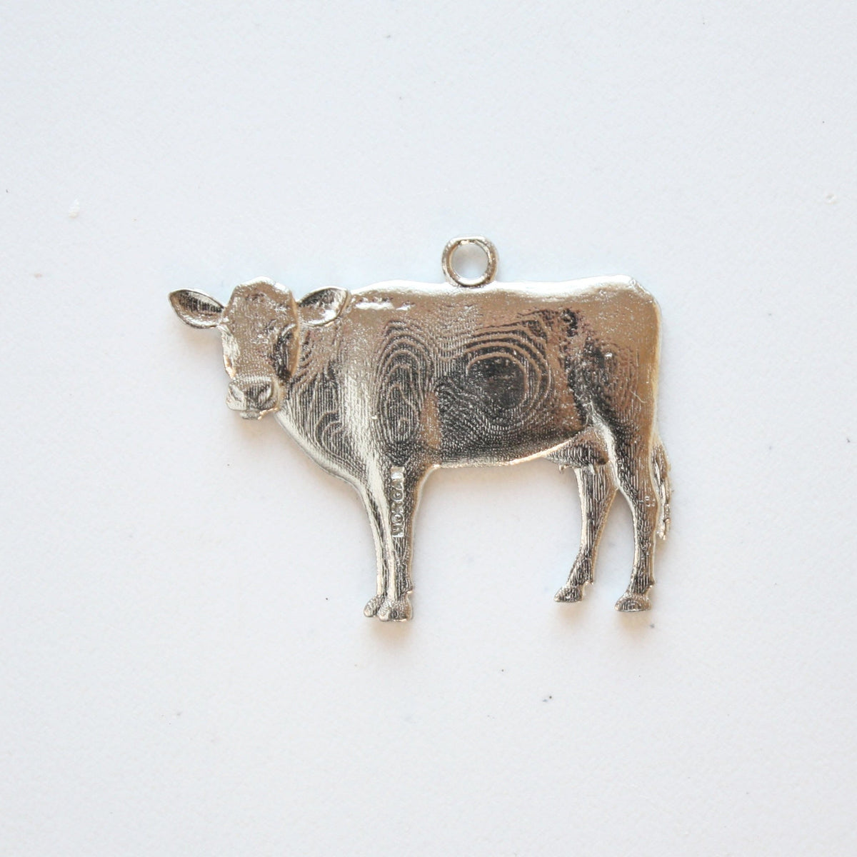 Pewter Cow Ornament - Made in the USA