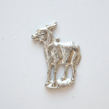 Pewter Goat Ornament - Made in the USA