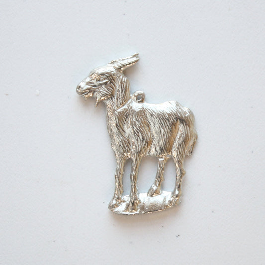 Pewter Goat Ornament - Made in the USA